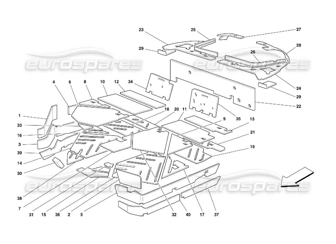 part diagram containing part number 64464200