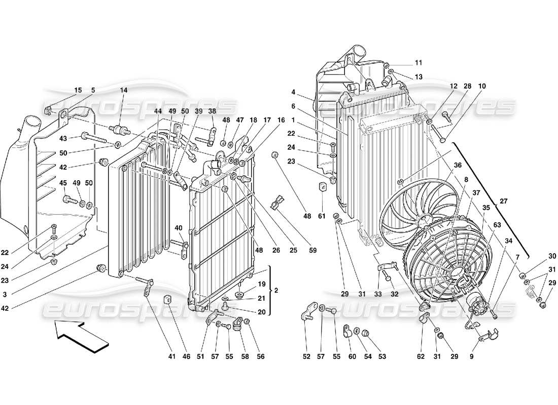 part diagram containing part number 64525700