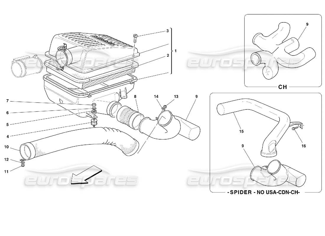 part diagram containing part number 165292