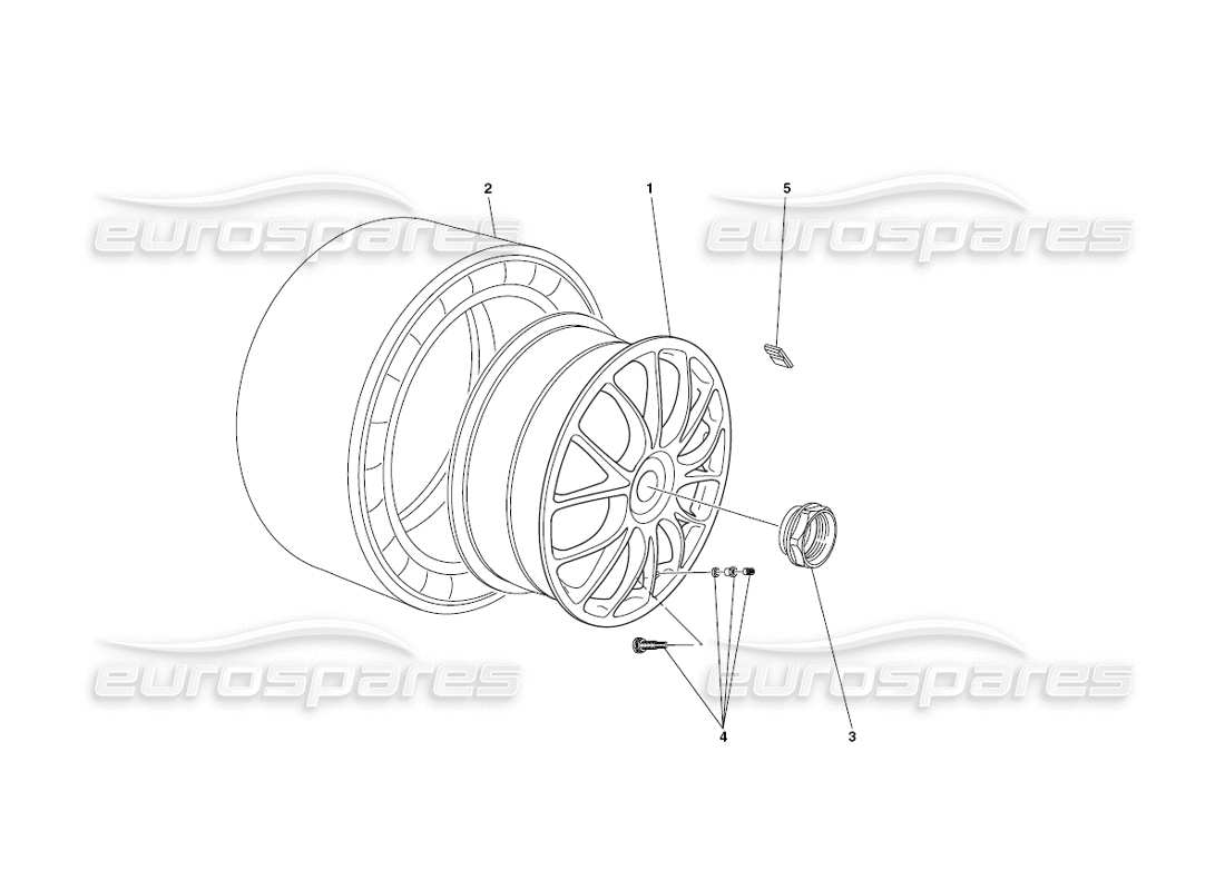 a part diagram from the ferrari 430 challenge (2006) parts catalogue