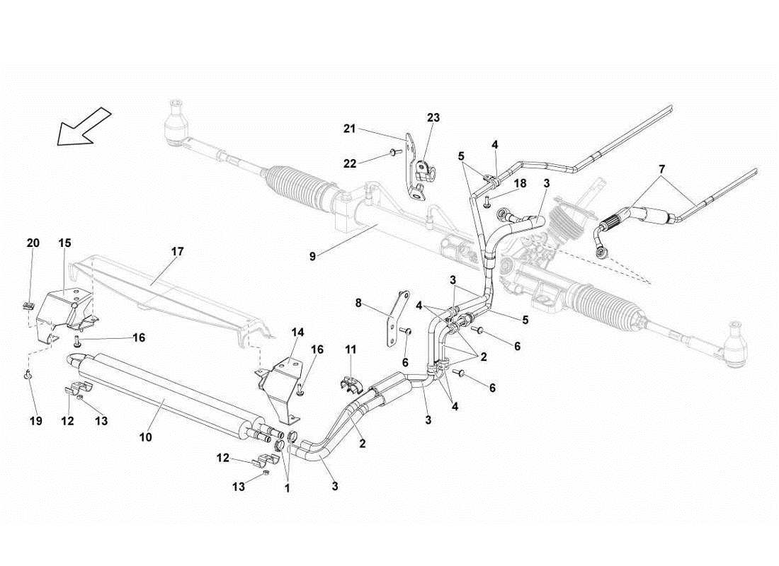 lamborghini gallardo lp570-4s perform oil cooler parts diagram