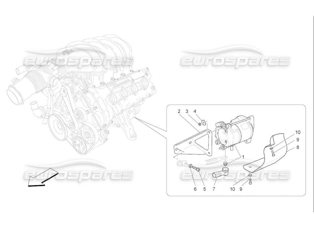 maserati qtp. (2007) 4.2 f1 electronic control: engine ignition part diagram