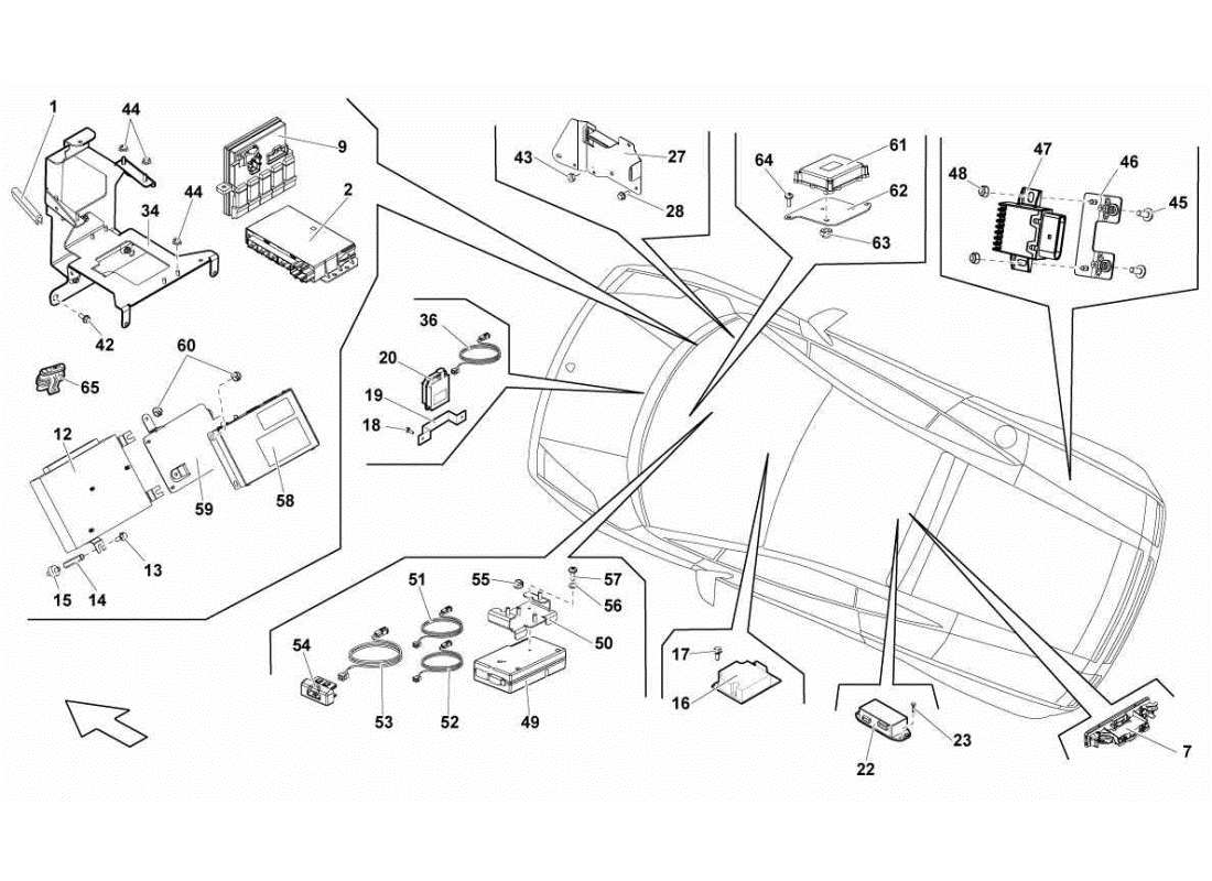 lamborghini gallardo sts ii sc electrical system part diagram