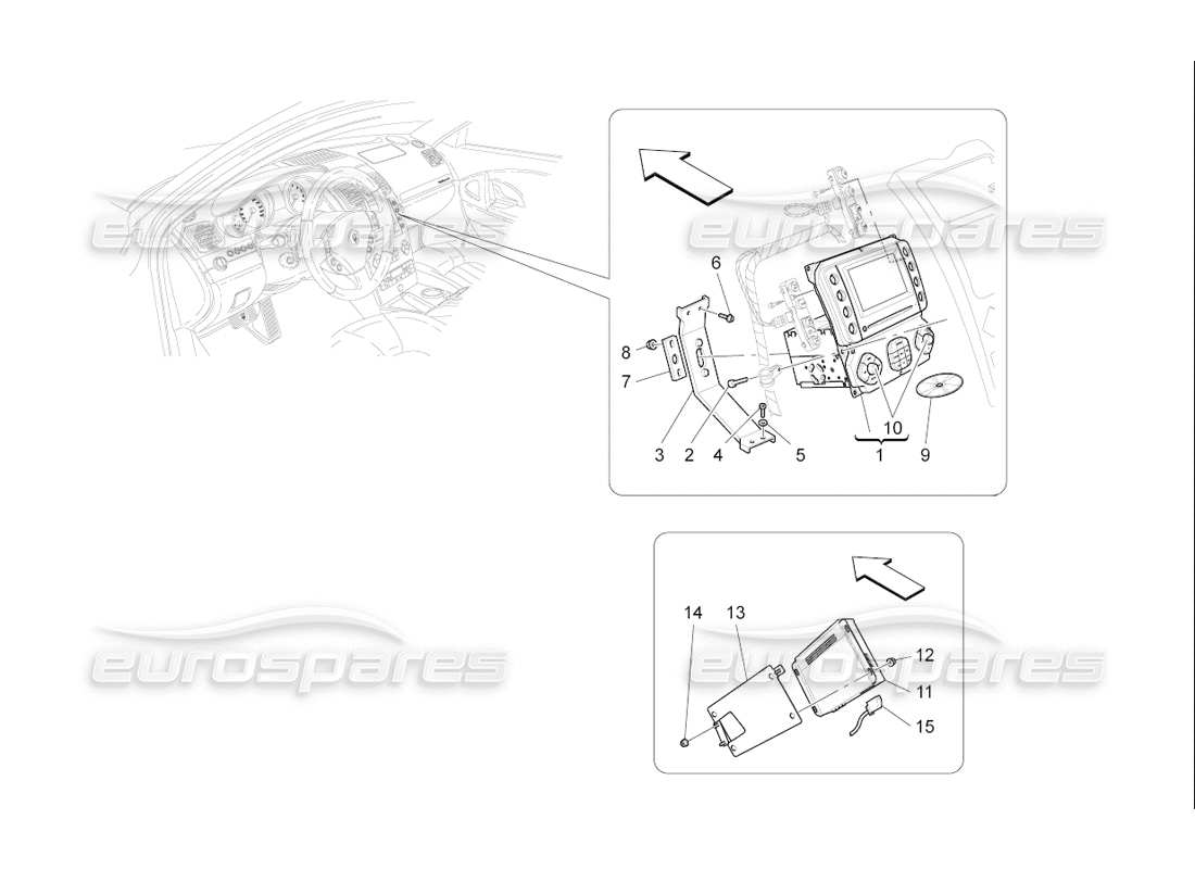 maserati qtp. (2006) 4.2 f1 it system part diagram