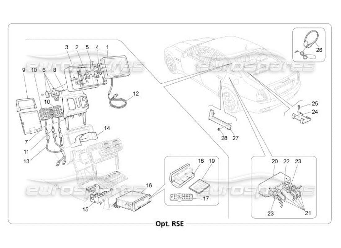 maserati qtp. (2005) 4.2 it system part diagram