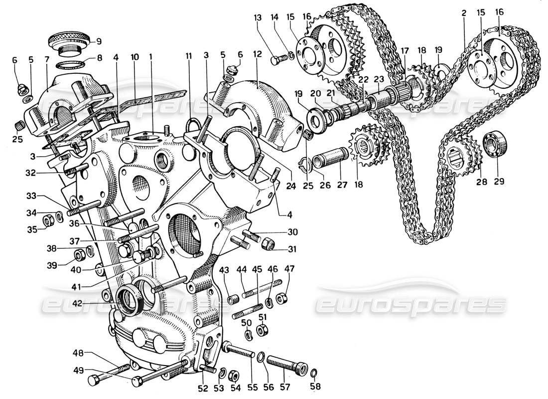 ferrari 330 gtc coupe timing - controls parts diagram