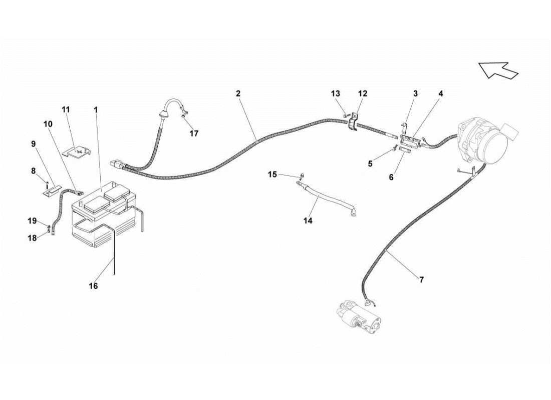 lamborghini gallardo sts ii sc electrical system part diagram