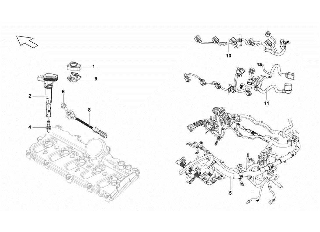 lamborghini gallardo sts ii sc system ignition parts diagram