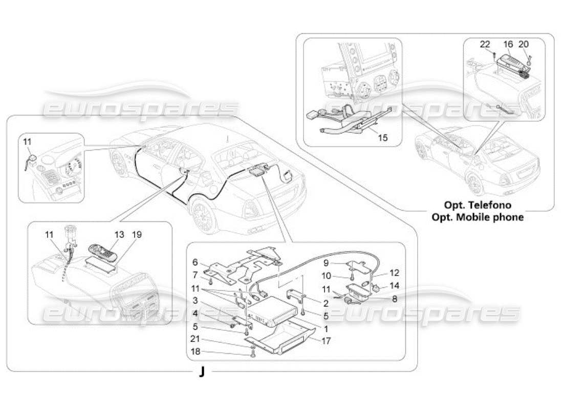 maserati qtp. (2005) 4.2 it system parts diagram