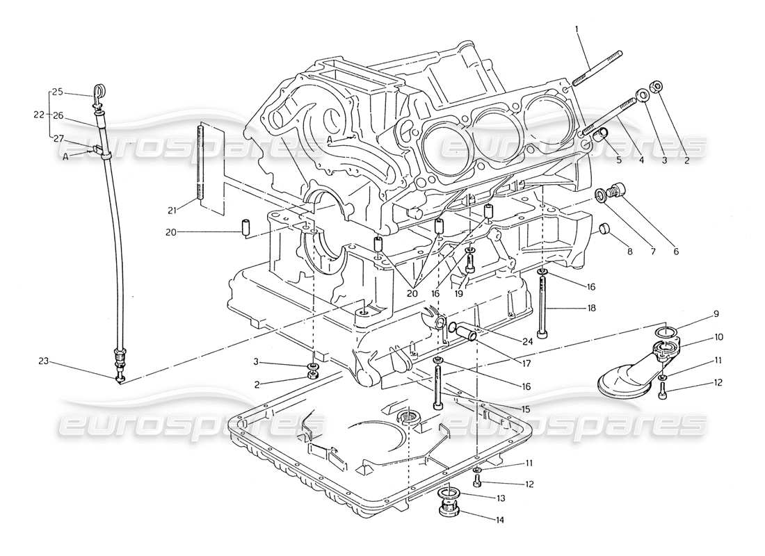 maserati 228 fastening sand block accessories part diagram