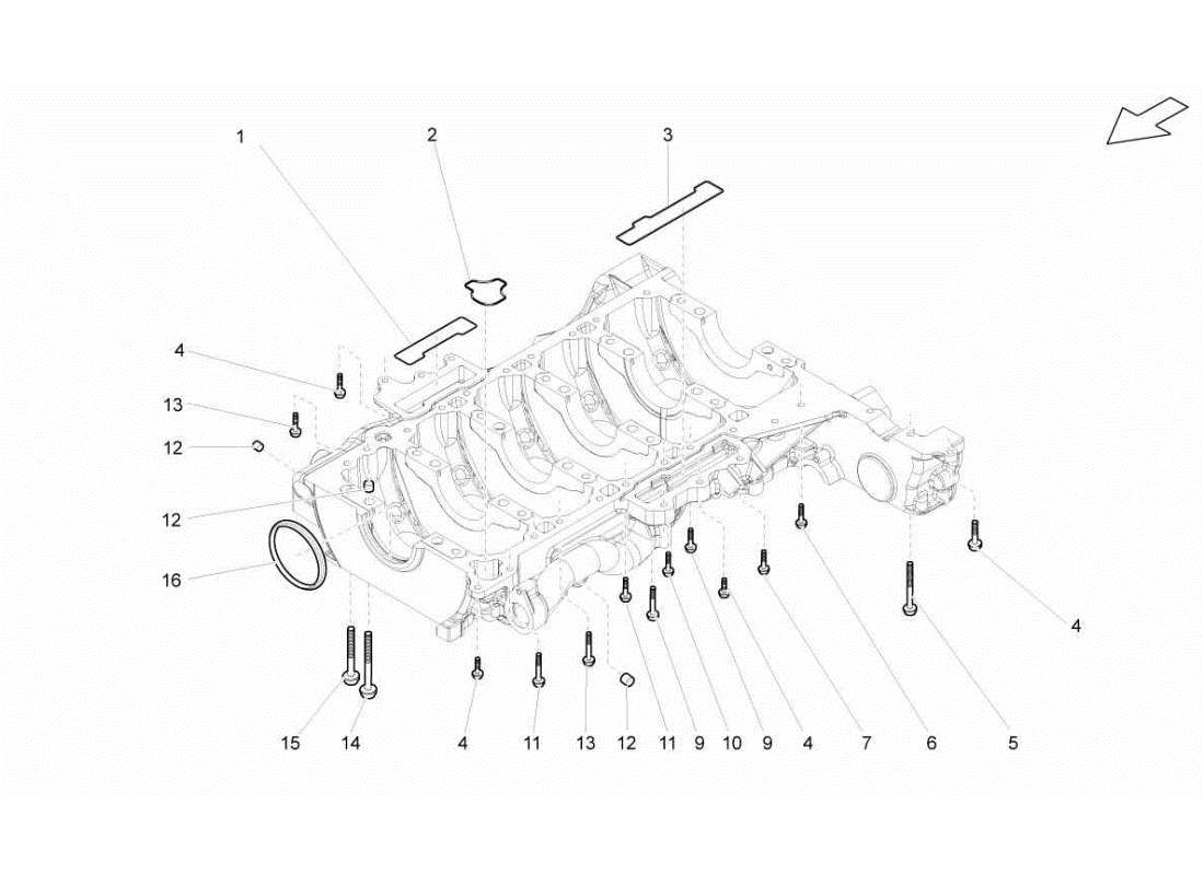 lamborghini gallardo sts ii sc under crankcase parts diagram