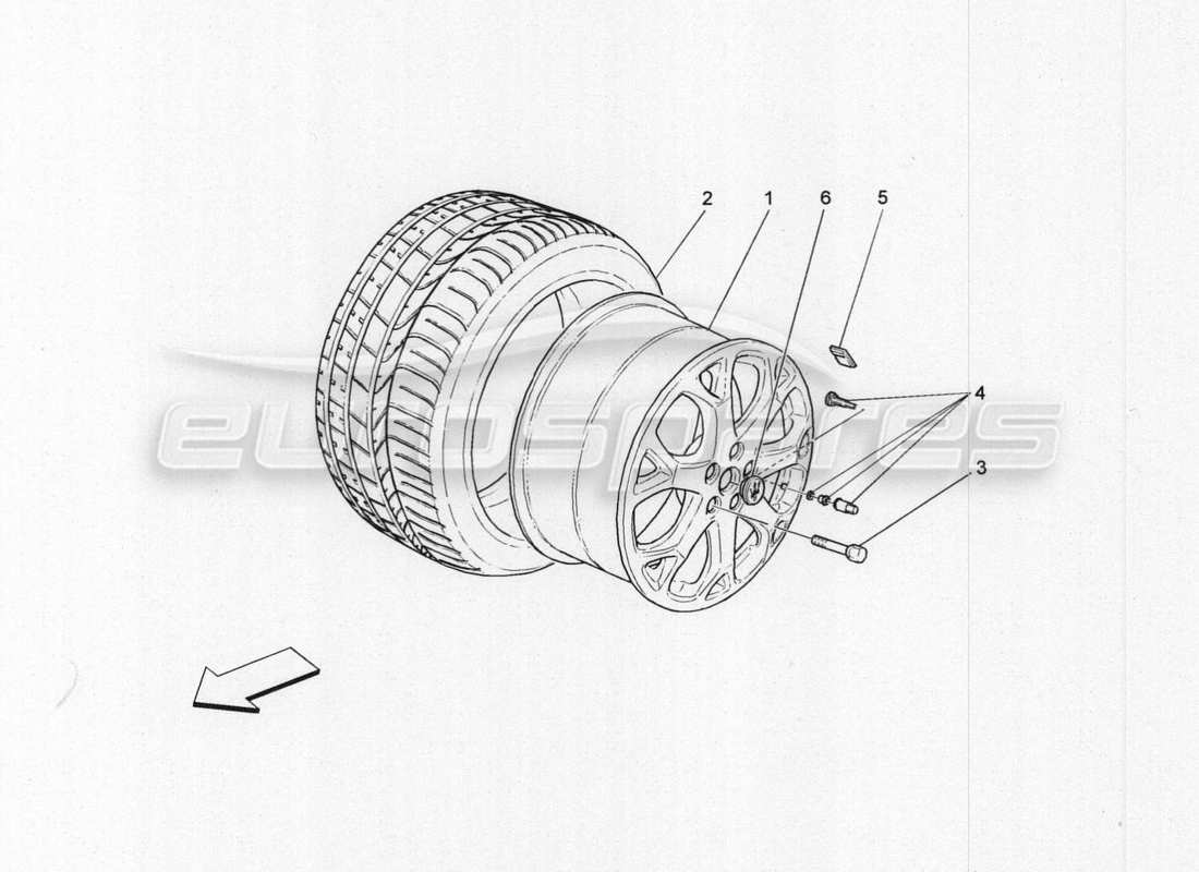 maserati granturismo special edition wheels and tyres parts diagram