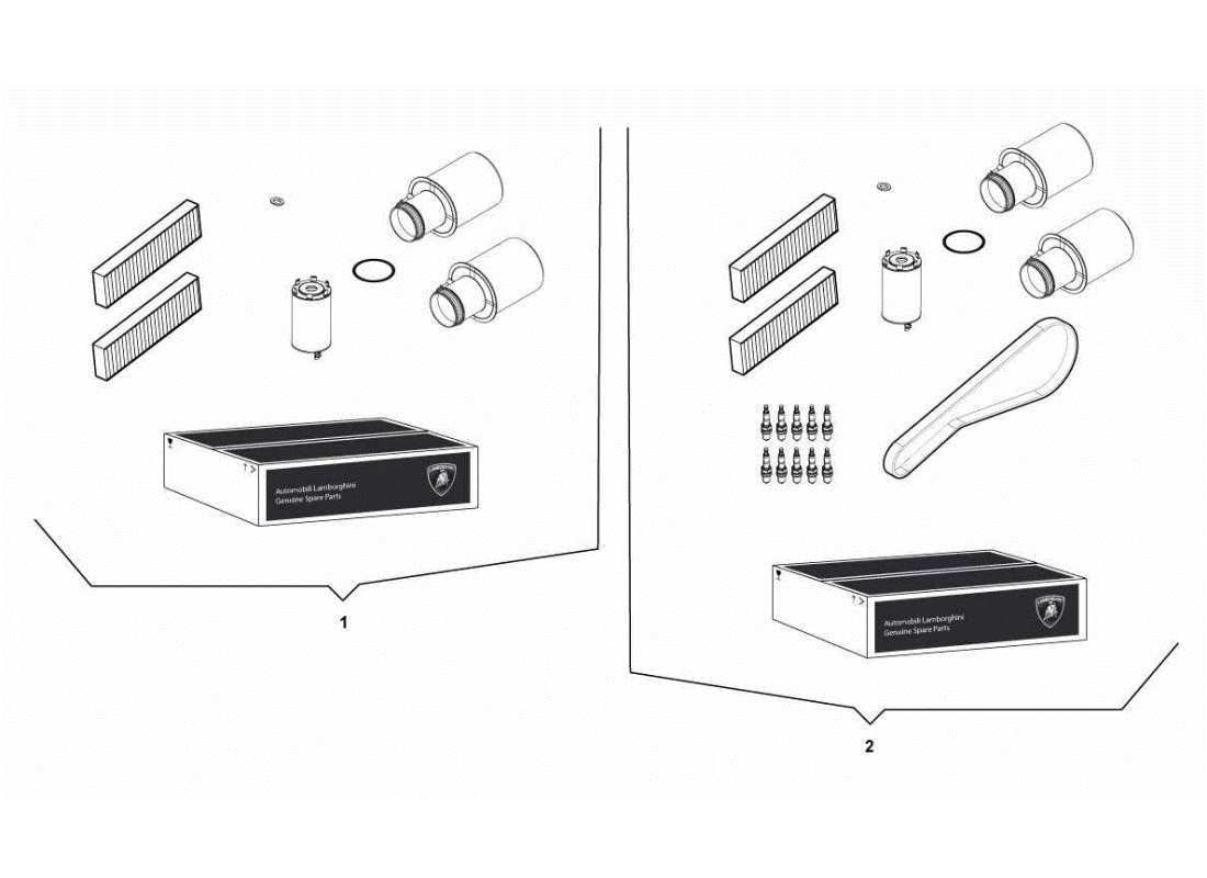 lamborghini gallardo sts ii sc kit service parts diagram