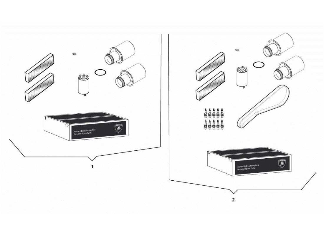 lamborghini gallardo sts ii sc kit service part diagram