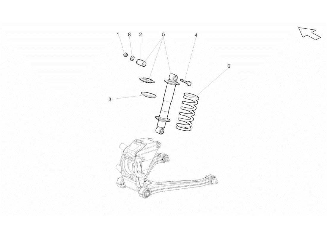 lamborghini gallardo sts ii sc rear suspension parts diagram