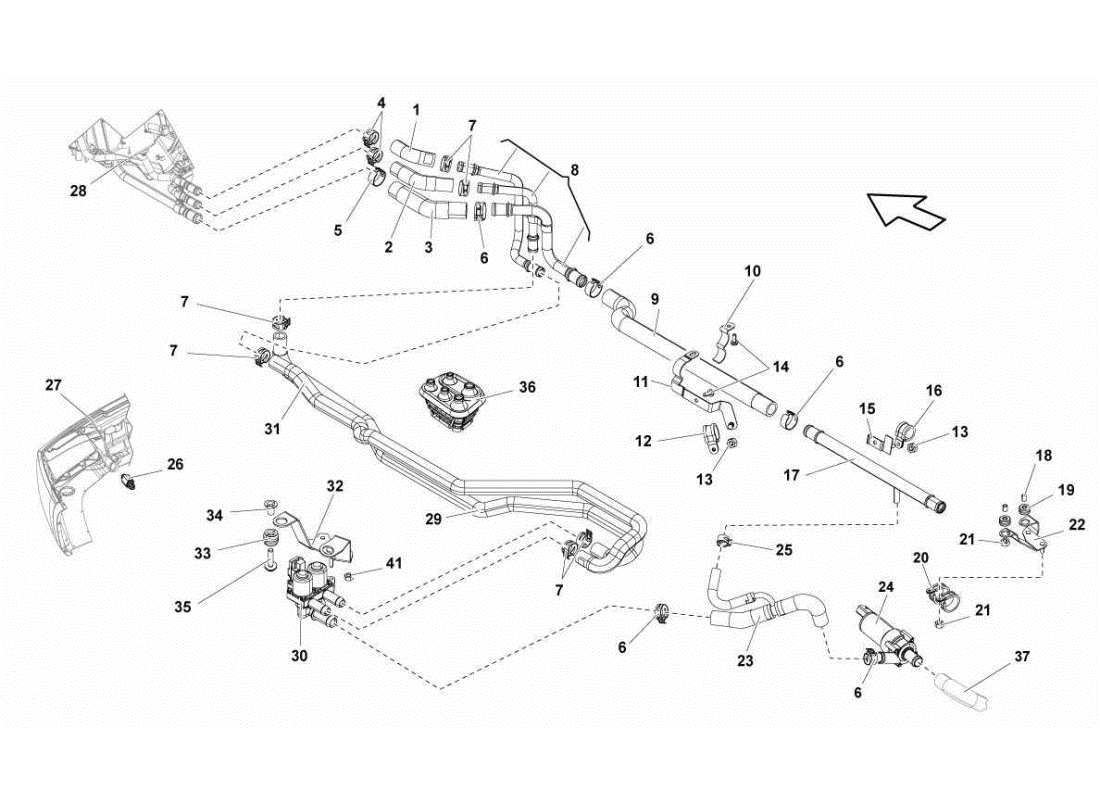 lamborghini gallardo sts ii sc air conditioning system parts diagram