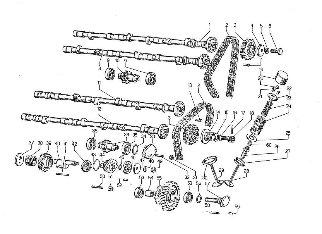 lamborghini jarama distribution parts diagram
