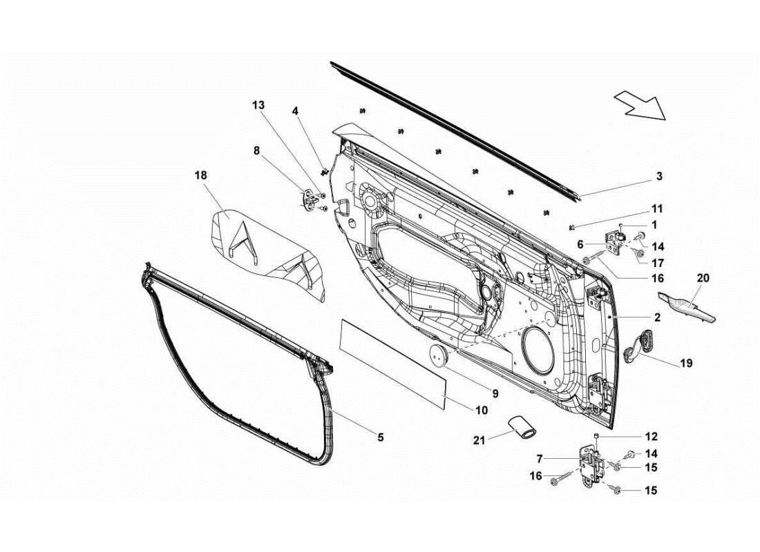 lamborghini gallardo sts ii sc doors part diagram