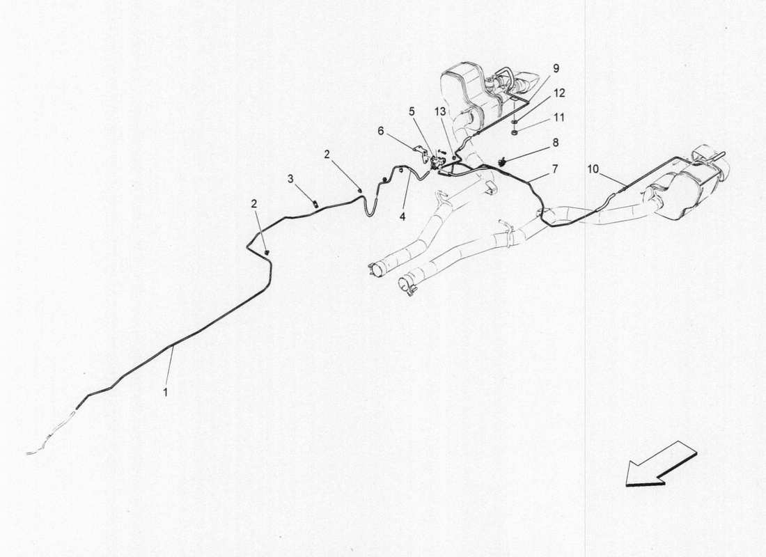 maserati qtp. v6 3.0 bt 410bhp 2015 additional air system parts diagram