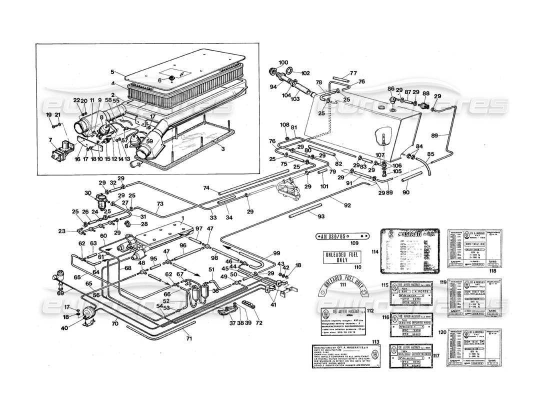 part diagram containing part number trg 94386