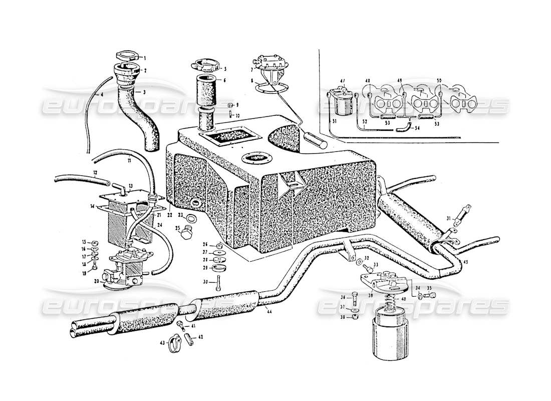 part diagram containing part number mn52135