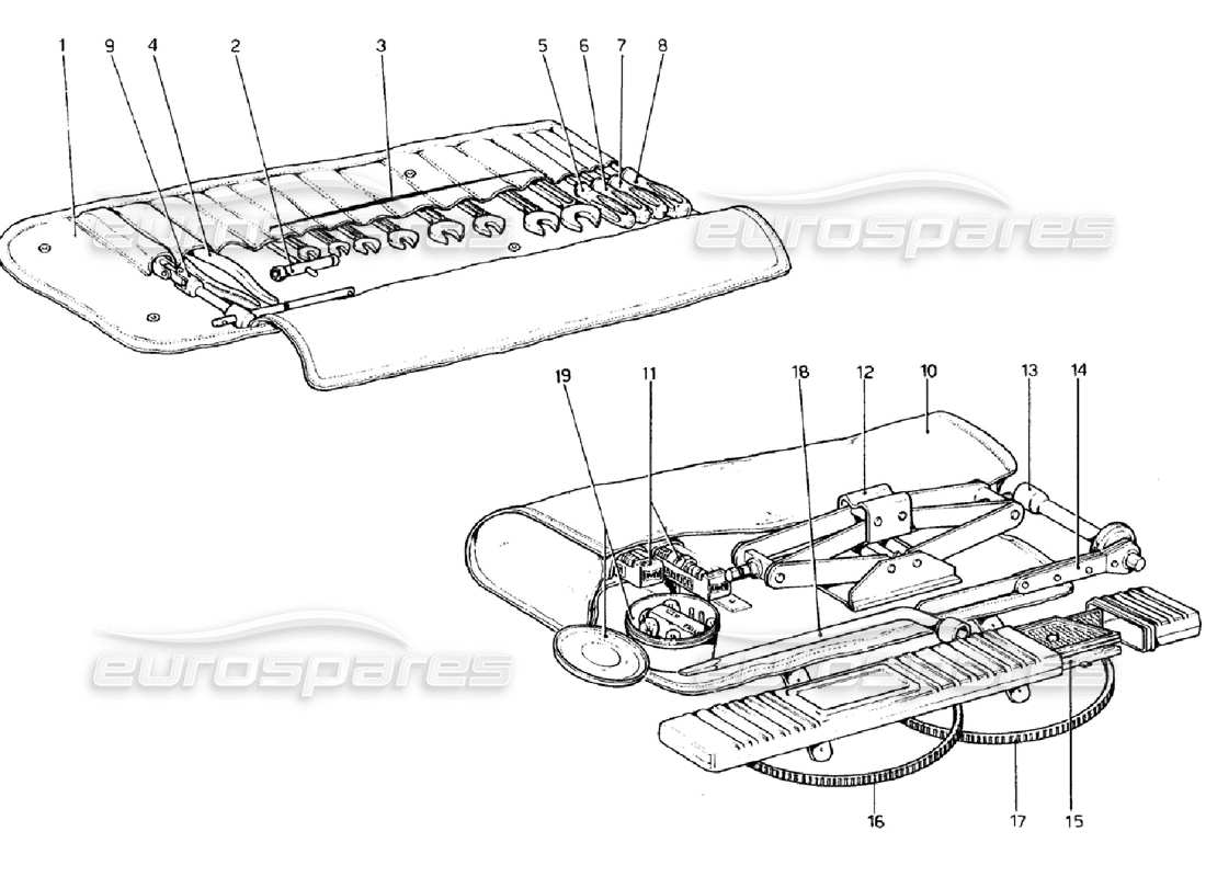 part diagram containing part number fhan032