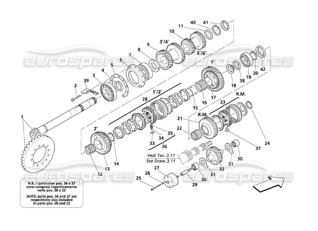 part diagram containing part number 185046