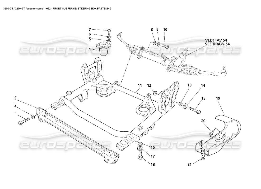 part diagram containing part number mas3200frend