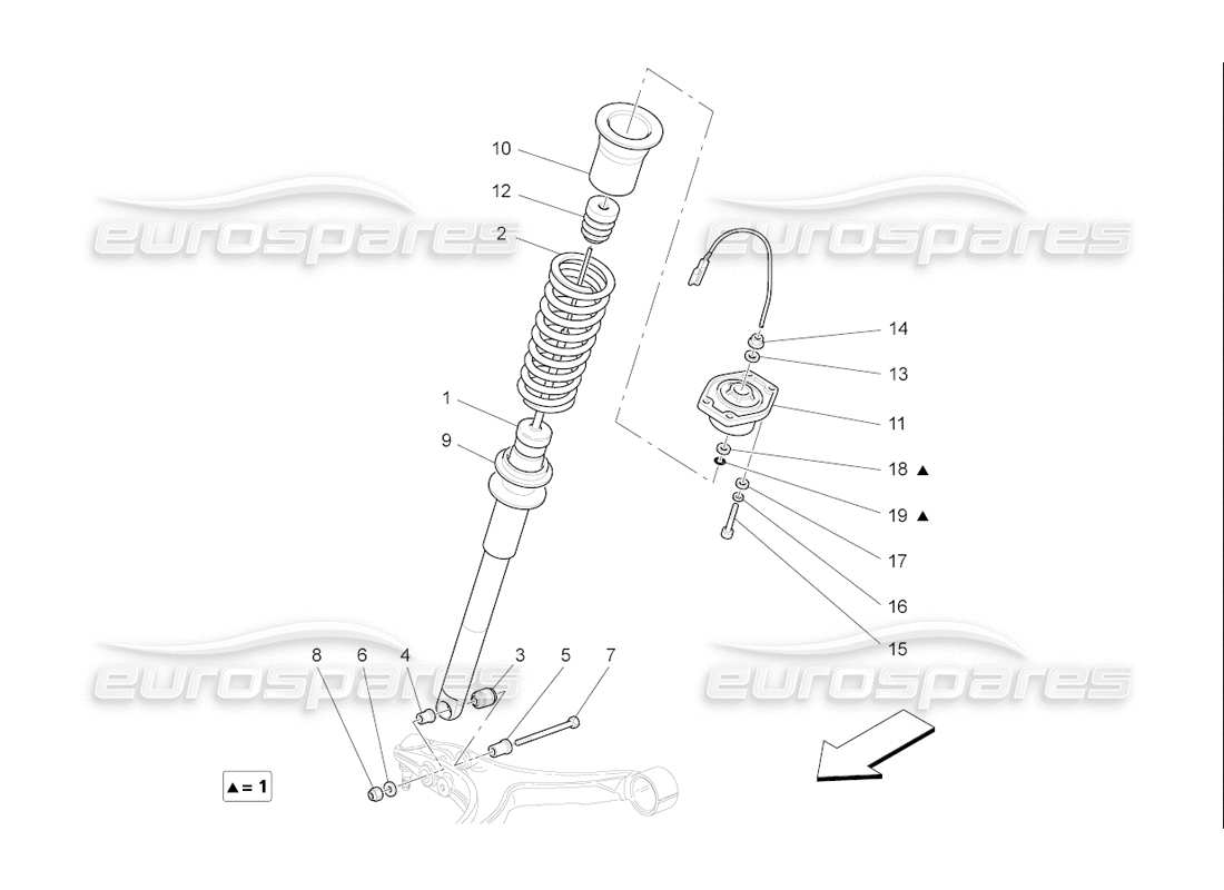 a part diagram from the Maserati QTP. (2006) 4.2 F1 parts catalogue