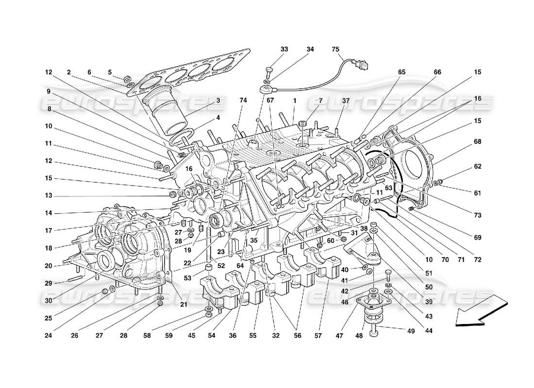 part diagram containing part number 164025