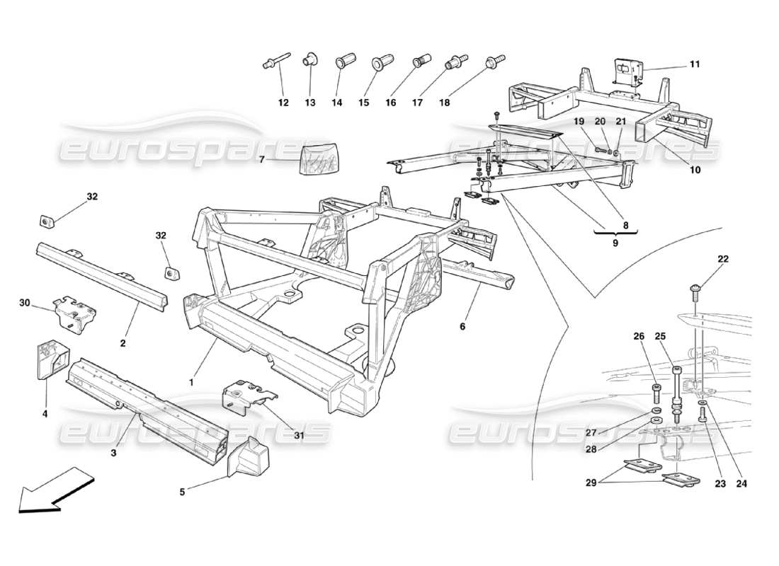 part diagram containing part number 68152200