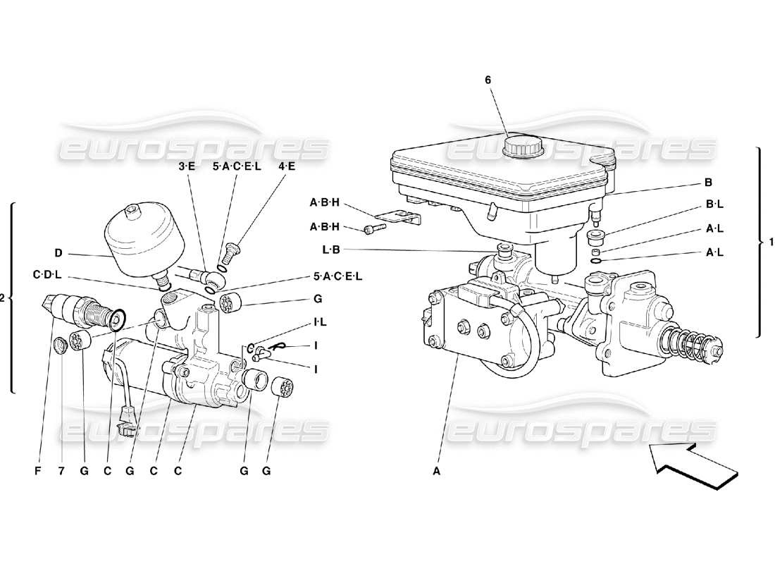 a part diagram from the ferrari 355 (2.7 motronic) parts catalogue