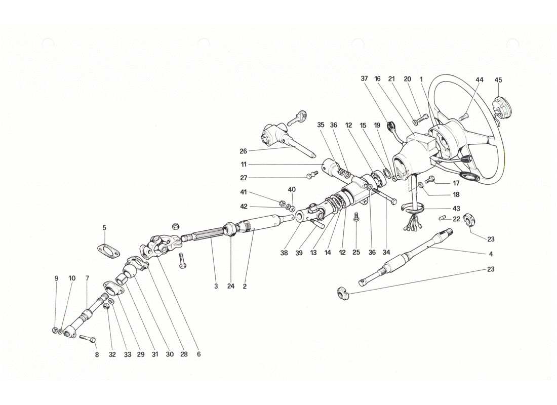a part diagram from the ferrari 208 parts catalogue