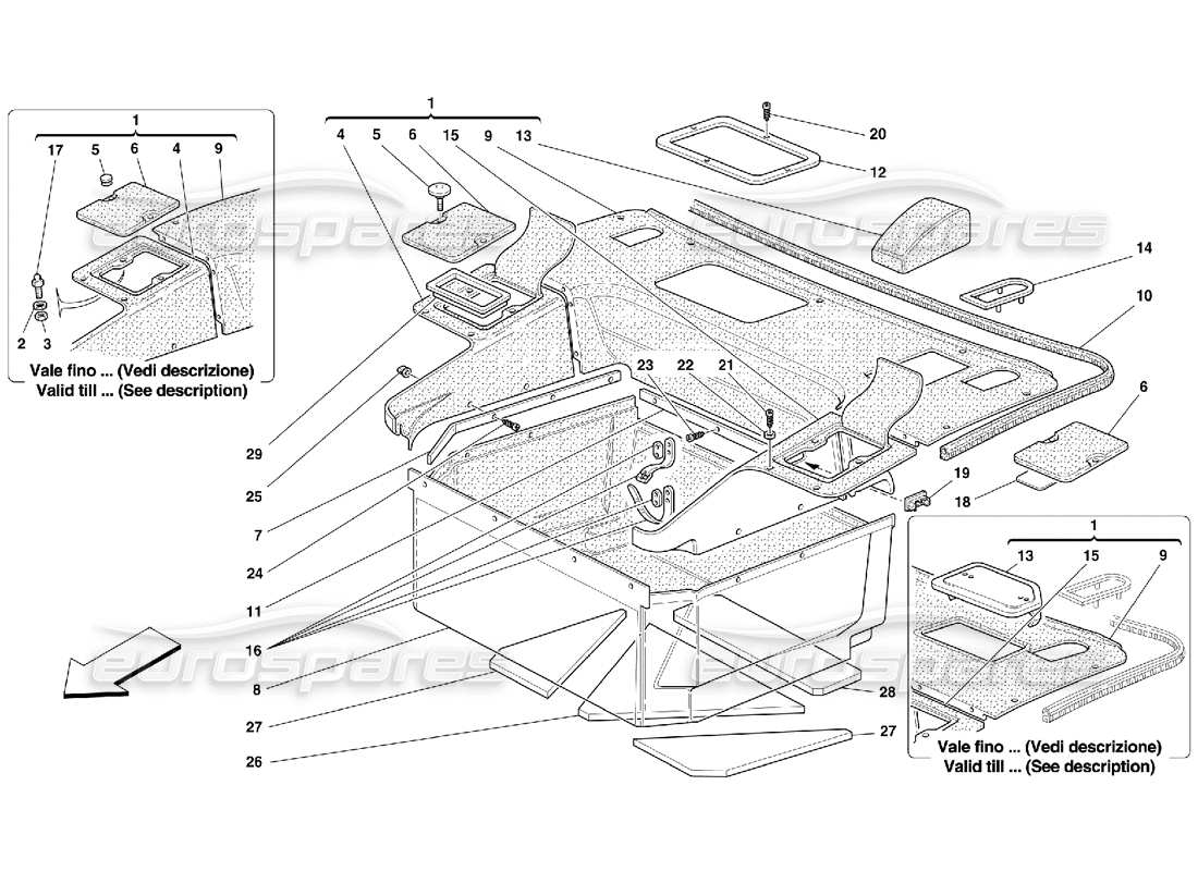 part diagram containing part number 64896300