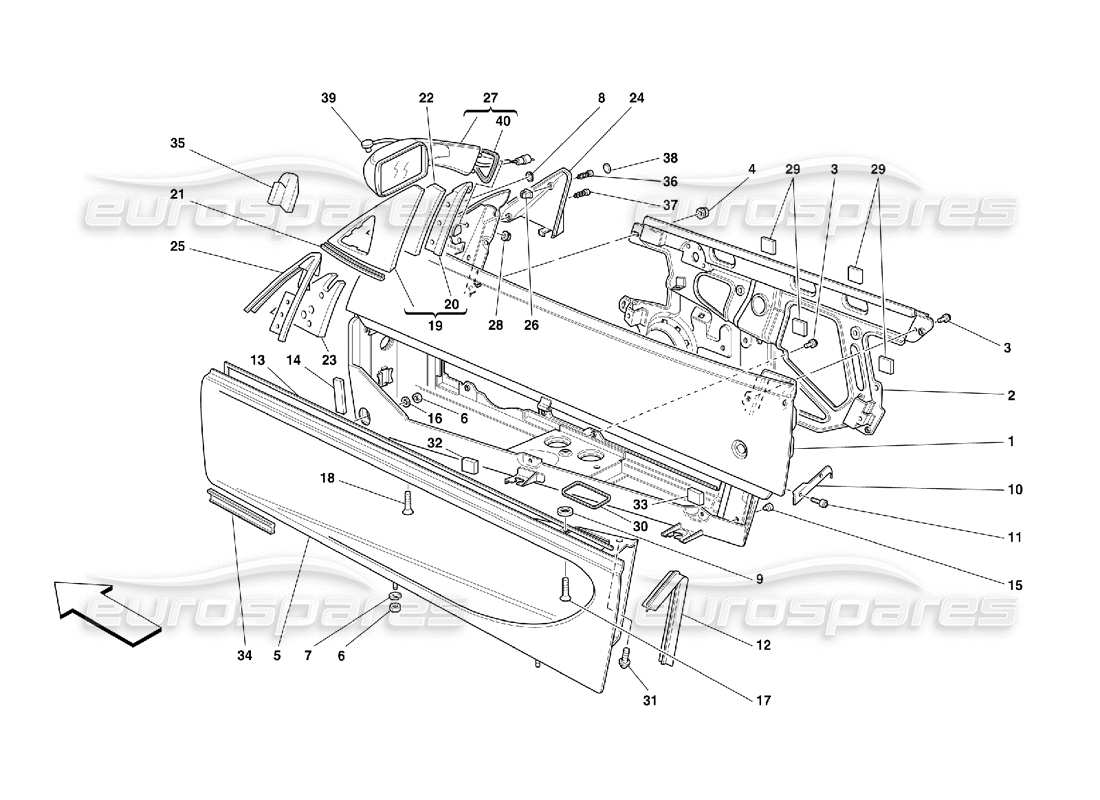 part diagram containing part number 64672500