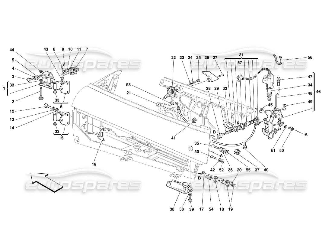 part diagram containing part number 64829600