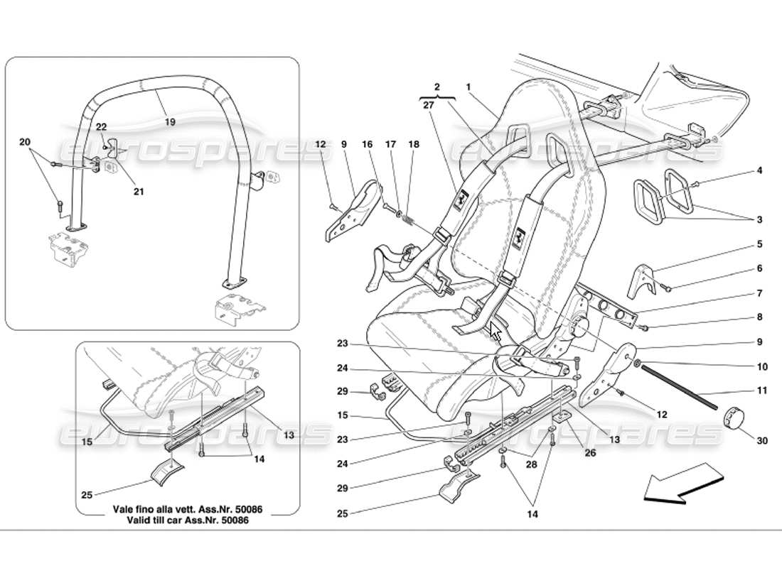 part diagram containing part number 67606100