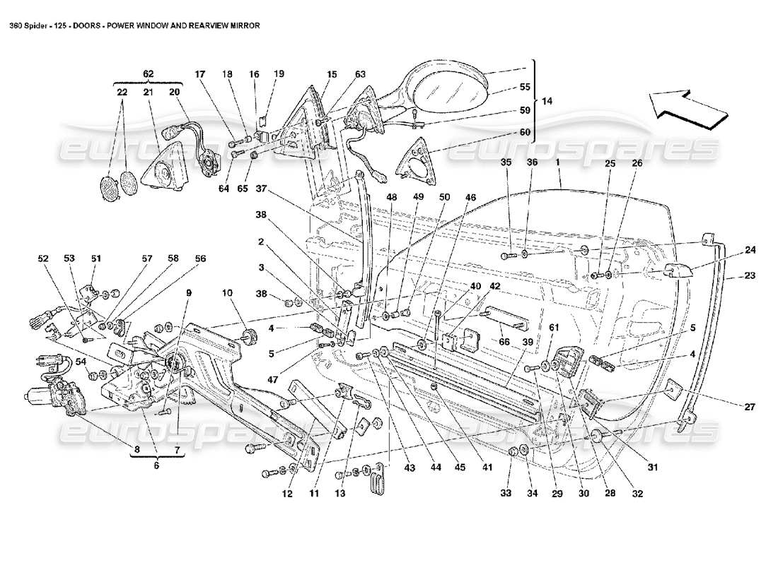 part diagram containing part number 65819500