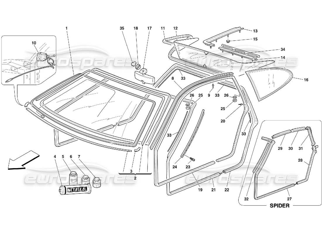 part diagram containing part number 64342600