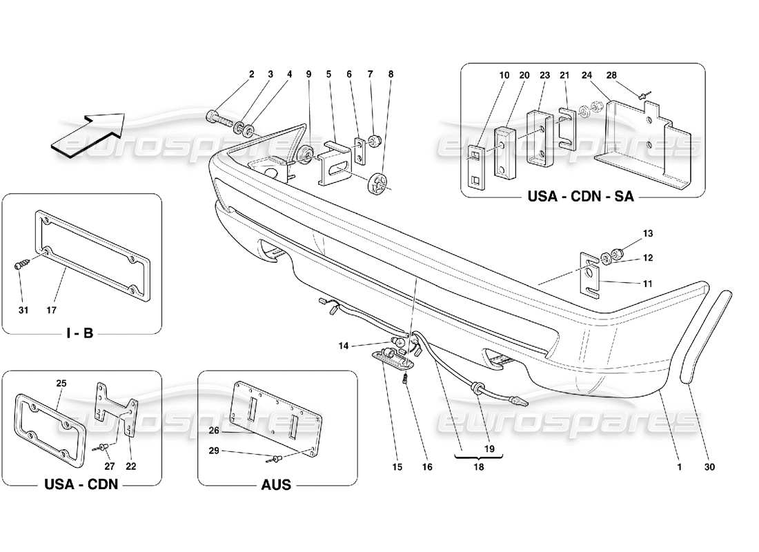 part diagram containing part number 64497310