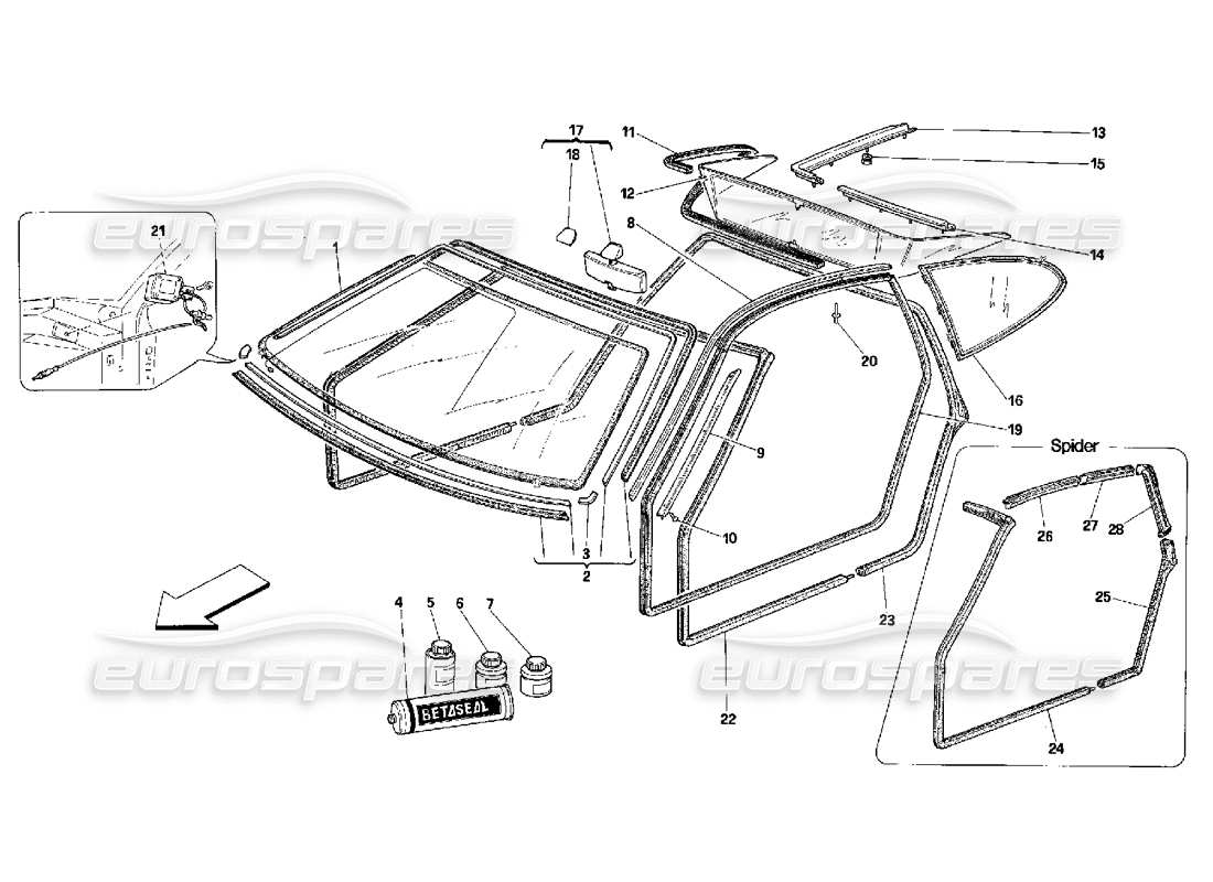 part diagram containing part number 63506100