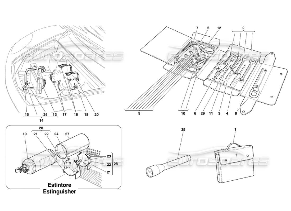 part diagram containing part number 68010100