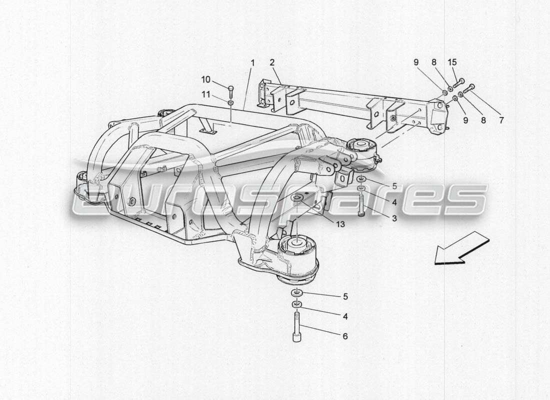 a part diagram from the maserati grancabrio mc centenario parts catalogue