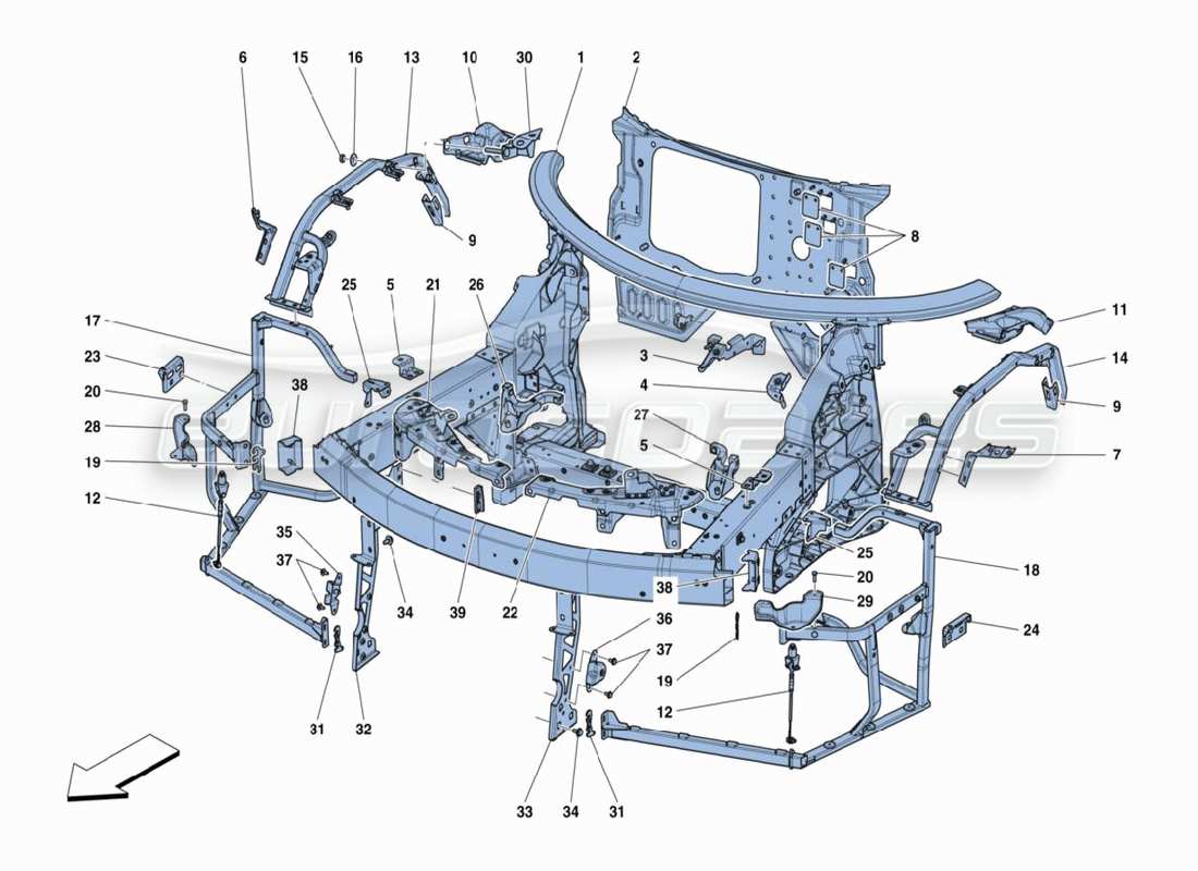 part diagram containing part number 89129800