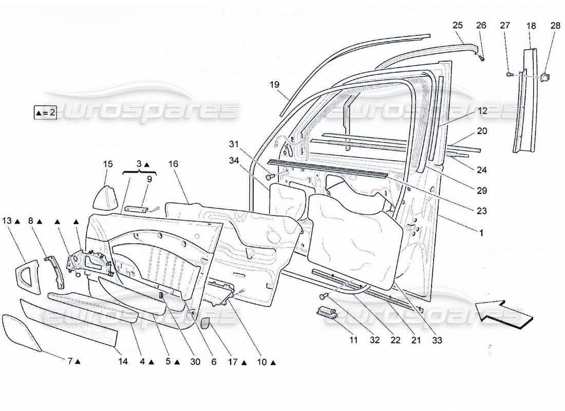 part diagram containing part number 67474100