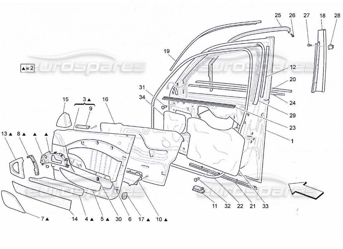 part diagram containing part number 67203200