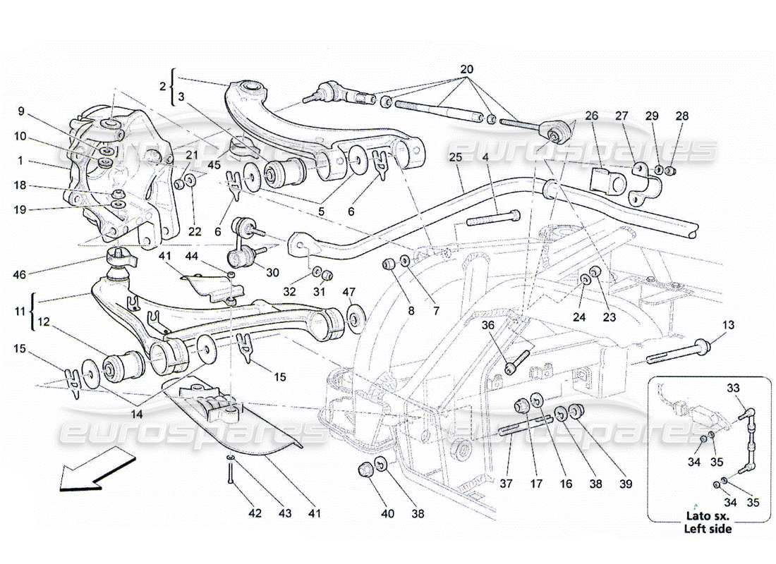 part diagram containing part number 222203