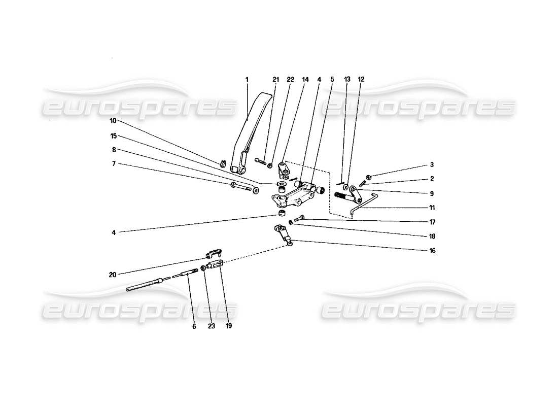 a part diagram from the ferrari 328 parts catalogue