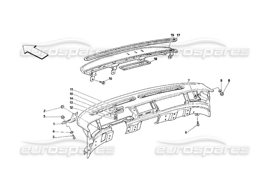 a part diagram from the ferrari 348 parts catalogue
