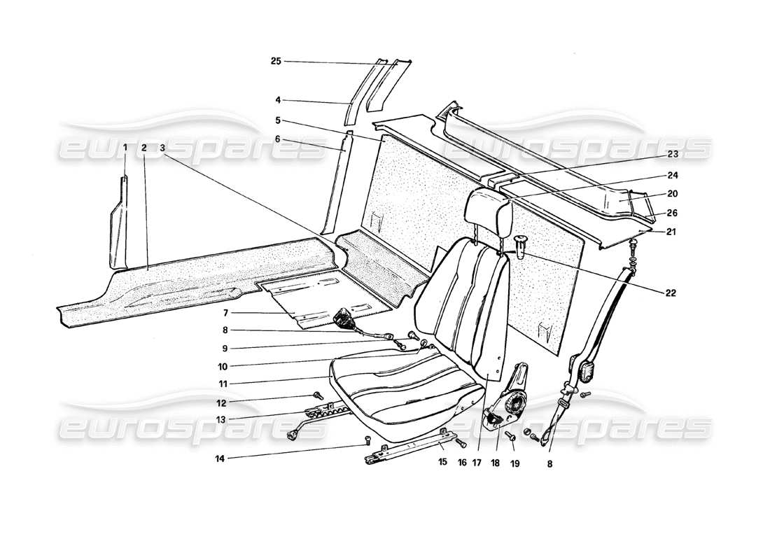 part diagram containing part number 60381001